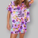 Taco Bell I Love You More Than Taco Bell Print Pajama Set