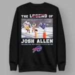 The Legend Of Josh Allen First With Pass Rush And Receiving To's In The Same Game Shirt