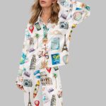 Travel Lover Satin Pajama Set