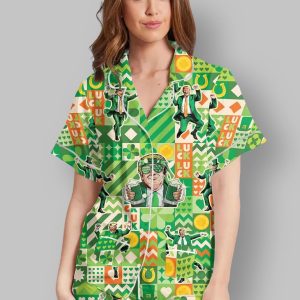 Trump Dance Shamrock Pajama Set 2 Trump Dance Shamrock Pajama Set