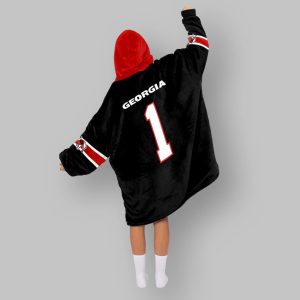 1 Georgia Football Unisex Blanket Hoodie 3 1 Georgia Football Unisex Blanket Hoodie