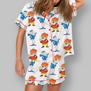 Women's Heat Miser Snow Miser Christmas Pajama Set