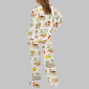 In Love With Italy Satin Pajama Set