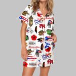 Very Puerto Rico Satin Pajama Set