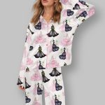 Wicked Print Satin Pajama Set
