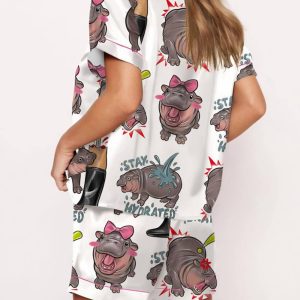 Women's Moo Deng Pajama Set