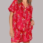 Women's Trump Skeletons Dancing Halloween Pajama Set