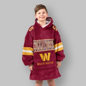 Washington Football Daniels Unisex Blanket Hoodie 2 Washington Football Daniels Unisex Blanket Hoodie