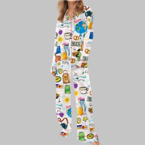 Global Travel Satin Pajama Set