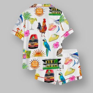 Key West Florida Travel Satin Pajama Set