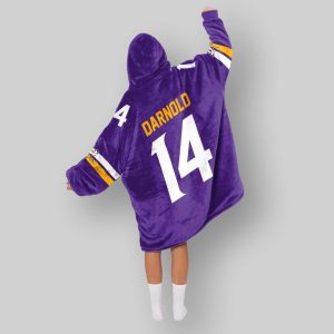 Darnold Vikings Football Unisex Blanket Hoodie 4 Darnold Vikings Football Unisex Blanket Hoodie
