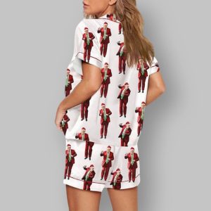 Trump Santa Dancing Christmas Pajamas Set