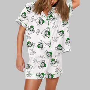 St Patrick's Day Martini Pajama Set