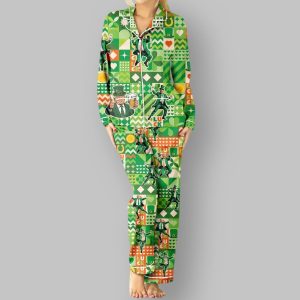 Trump Dance Shamrock Pajama Set 1 Trump Dance Shamrock Pajama Set