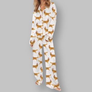 Christmas Golden Retriever Pajama Set