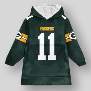 Reed Green Bay Football Unisex Blanket Hoodie 4 Reed Green Bay Football Unisex Blanket Hoodie