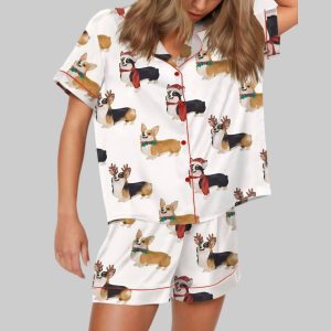 Christmas Corgi Pajama Set