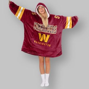 Washington Football Daniels Unisex Blanket Hoodie 4 Washington Football Daniels Unisex Blanket Hoodie