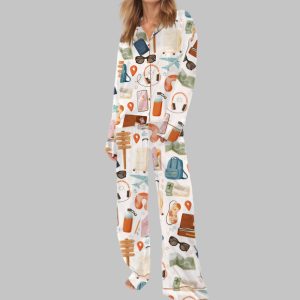 Vacation Satin Pajama Set