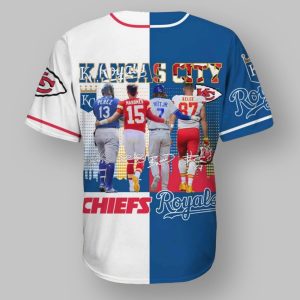 Royals Witt Jr And Chiefs Mahomes Baseball Jersey
