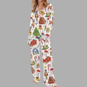 Christmas Things Satin Pajama Set