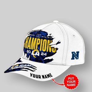 Personalized LA Rams West Division Champions 2024 Classic Cap