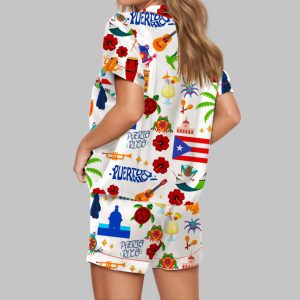 Puerto Rico Vacation Satin Pajama Set