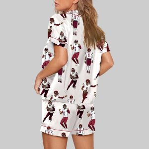 Washington Commanders Jayden Daniels Pajama Set 1 Washington Commanders Jayden Daniels Pajama Set