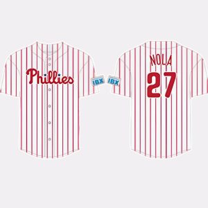 Phillies Independence Blue Cross Aaron Nola Replica Jersey 2025 Giveaway