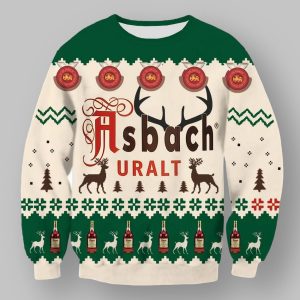 Asbach Uralt Green Ugly Christmas Sweater