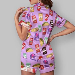 Taco Bell I Love You More Than Taco Bell Print Pajama Set
