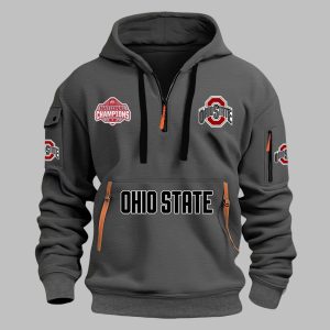 Ohio State National Champions Quarter Zip Hoodie 1 Ohio State National Champions Quarter Zip Hoodie