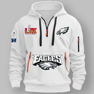 Eagles Super Bowl LIX Quarter Zip Hoodie