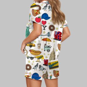 New York City Satin Pajama Set
