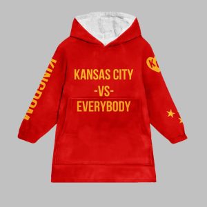 3 Peat Kansas City Football Unisex Blanket Hoodie