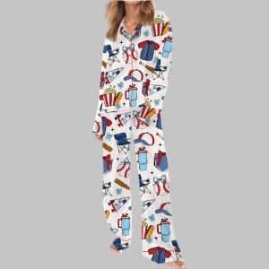 Baseball Game Day Satin Pajama Set