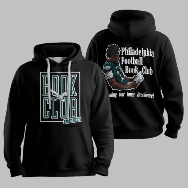 AJ Brown Book Club Philadelphia Football Unisex Hoodie