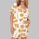 Aperol Spritz Bachelorette Satin Pajama Set