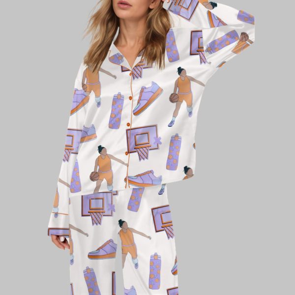 Basketball Girl Satin Pajama Set