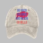 Be Good Do Good God Bless Go Bills Print Baseball Cap