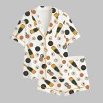 Blinis Bubbly Champagne And Caviar Satin Pajama Set