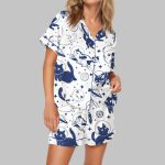 Cat In Space Satin Pajama Set