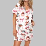 Crawfish Coquette Satin Pajama Set