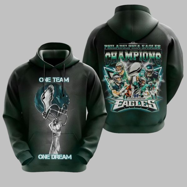 Eagles Champions One Team One Dream Shirt