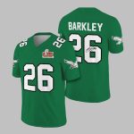 Eagles Saquon Barkley 26 Super Bowl LIX Football Jersey
