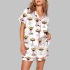 Espresso Martini Pink Bow Pajama Set