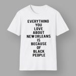 Everything You Love About New Orleans Is Because Of Black People Shirt