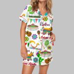 Fiesta Cinco De Mayo Satin Pajama Set