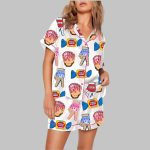 Ice Cream Baseball Batting Glove Pajama Set