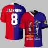 Jackson 8 Cardinals On Saturdays Ravens On Sundays Jersey